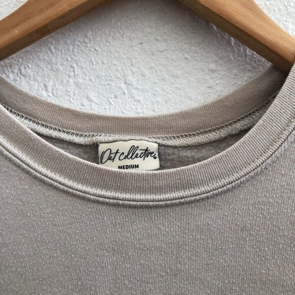 OAT COLLECTIVE Crew Neck Long Sleeve Sweatshirt Size Medium - Picture 7 of 8